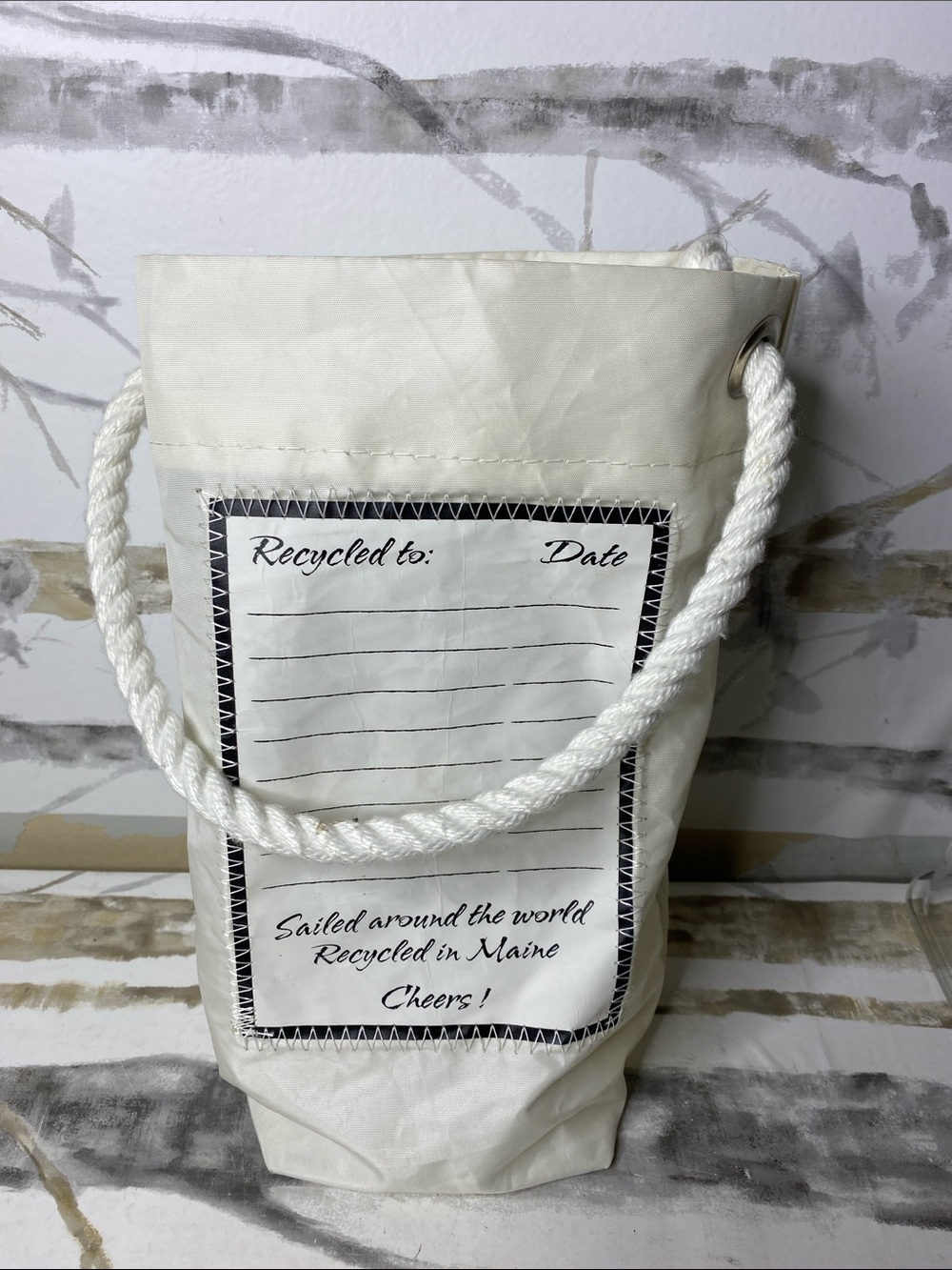 Sea Bags of Maine Small Bucket Bag with Transfer List